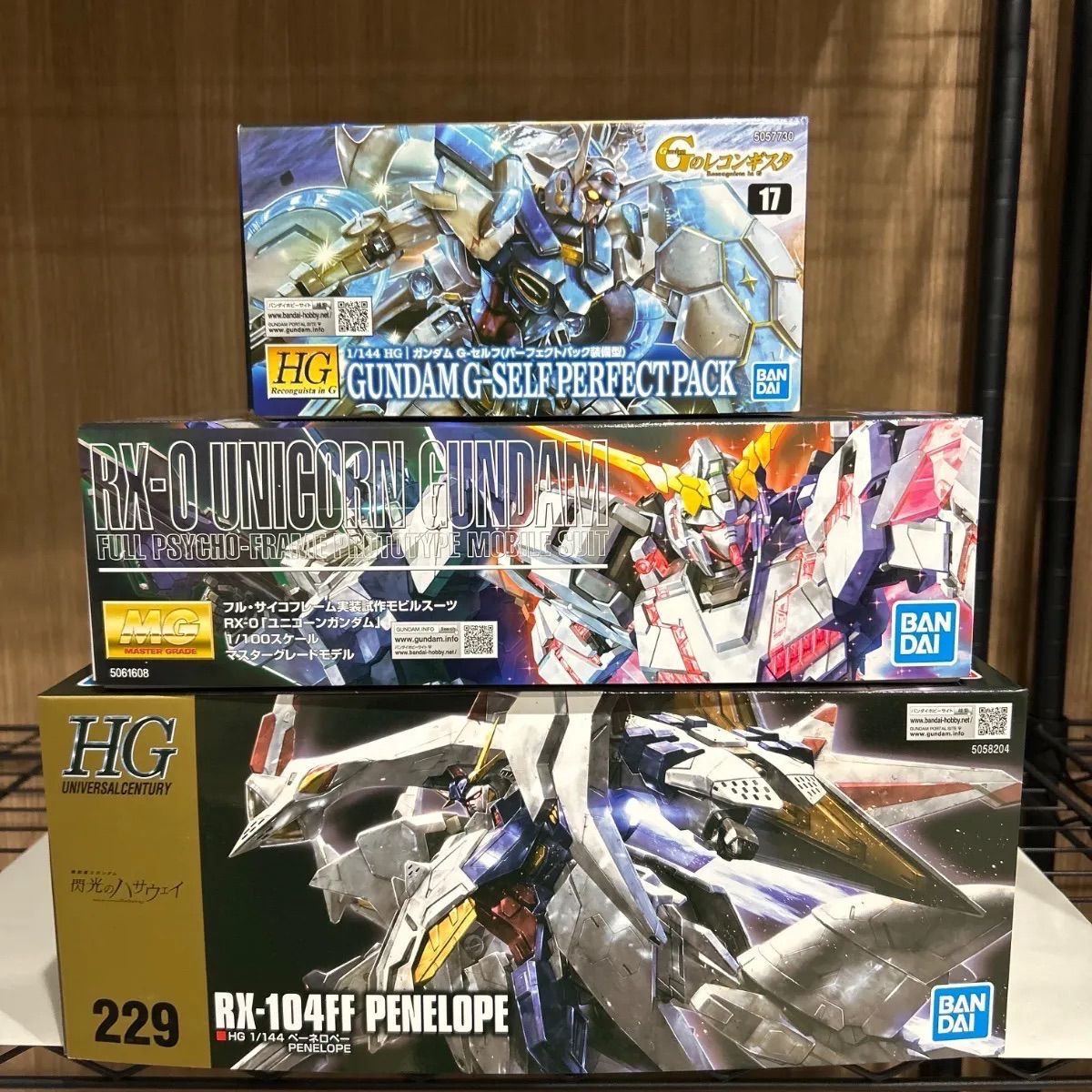 HGUC ペーネロペー MG ユニコーンガンダム HG ガンダム G-セルフ