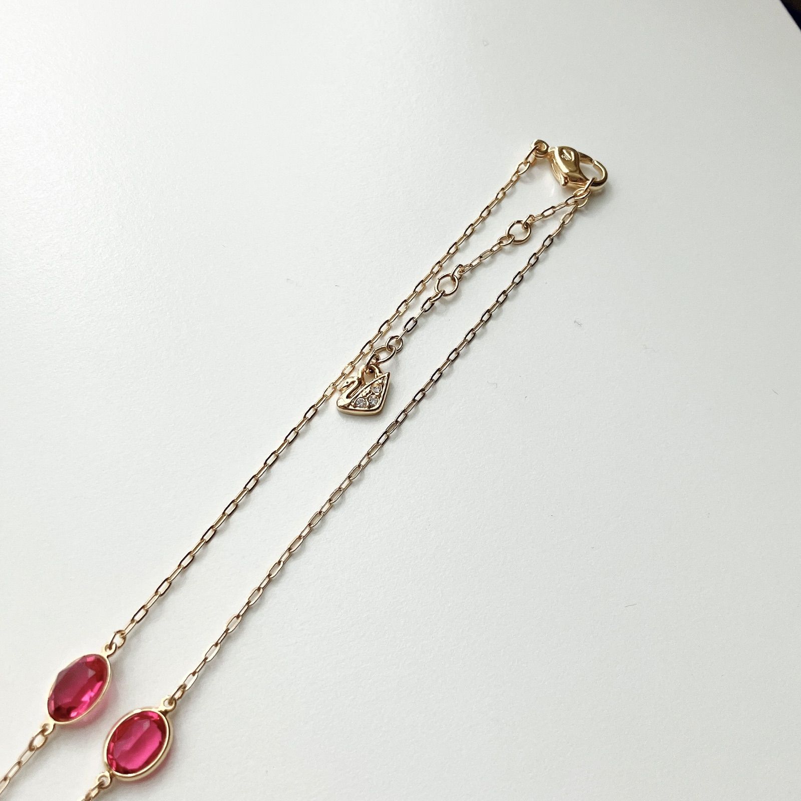 SWAROVSKI Neva ネックレス ピンク - メルカリ