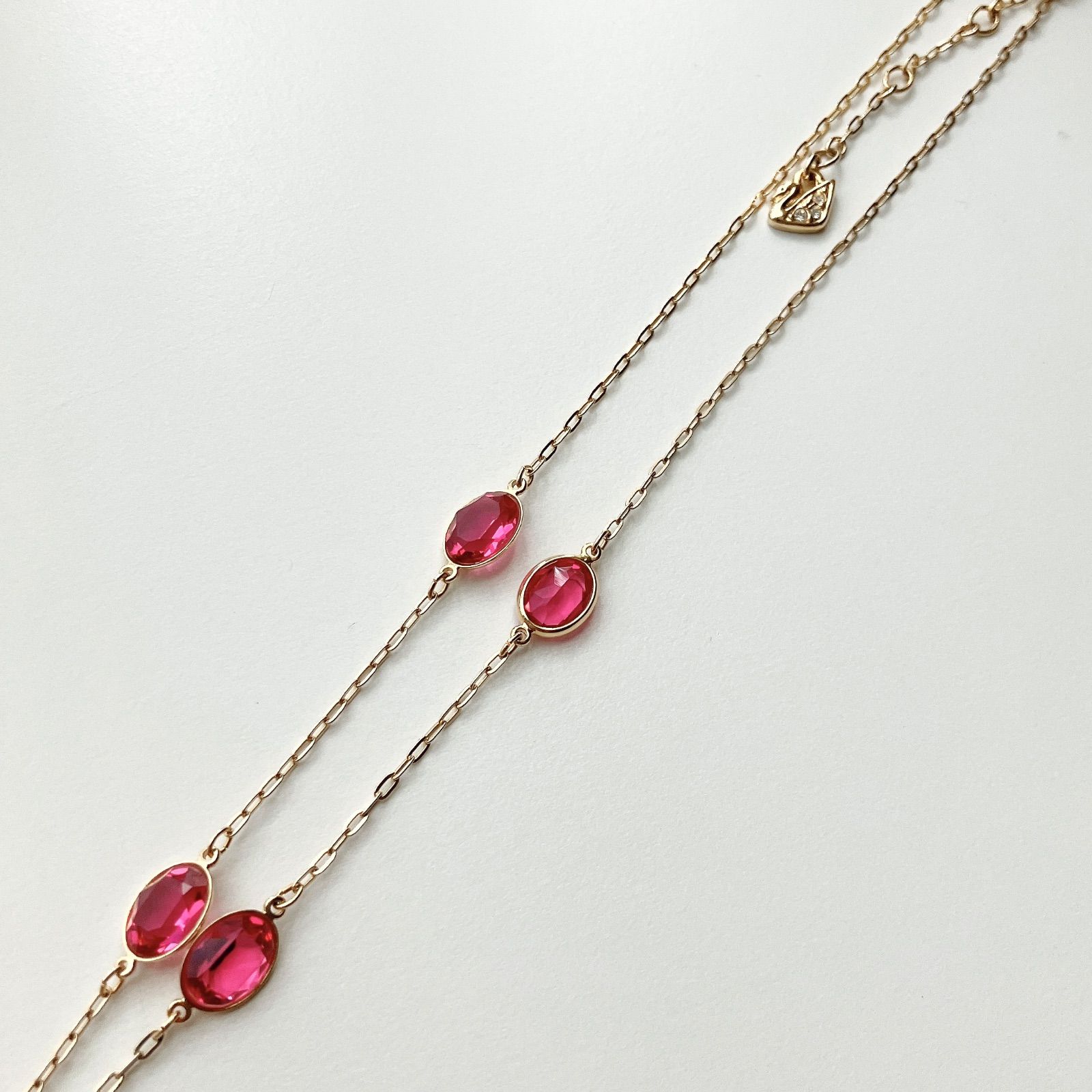 SWAROVSKI Neva ネックレス ピンク - メルカリ