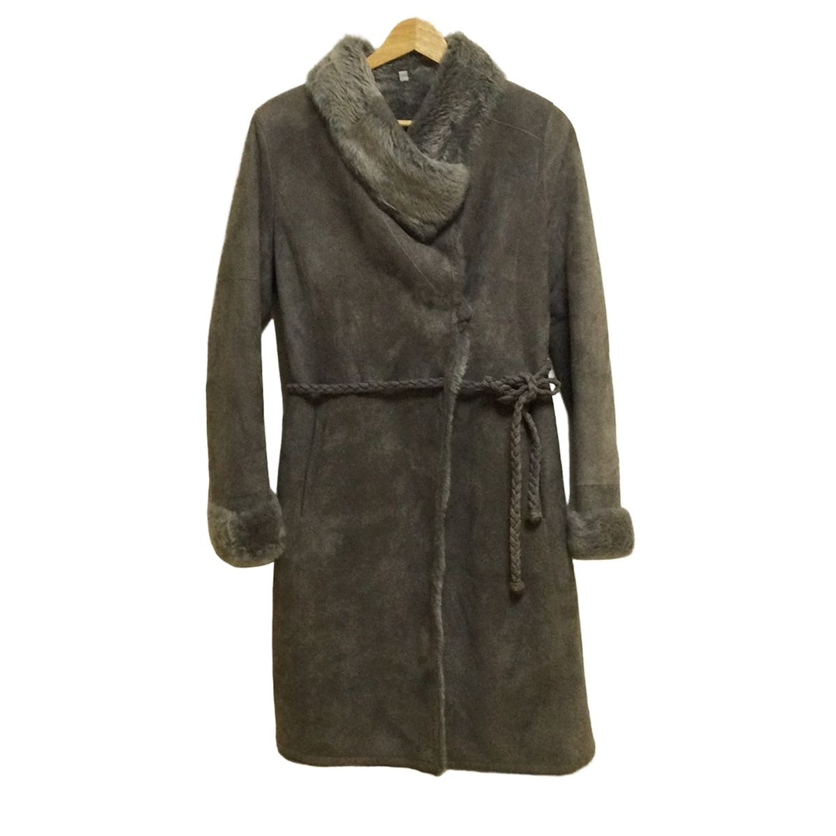 DAMAcollection ダーマコレクション コート サイズ42 L レディース - グレー 毛皮|長袖|冬|CHRISTIAコラボ