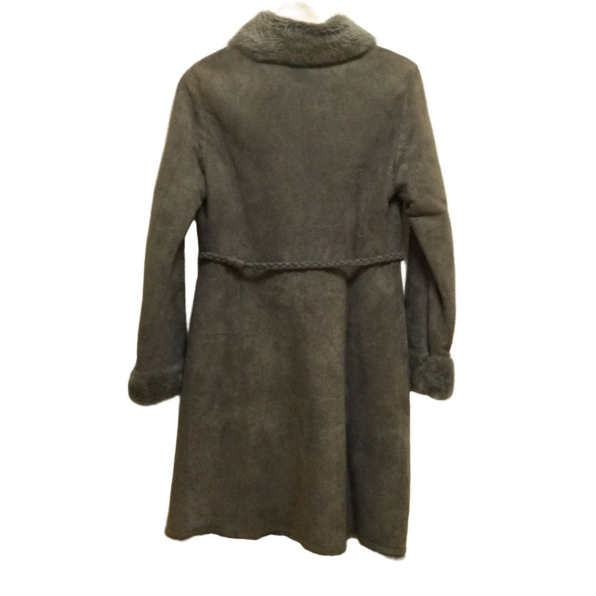 DAMAcollection ダーマ コート サイズ42 L レディース - グレー 毛皮 長袖 冬 CHRISTIAコラボ