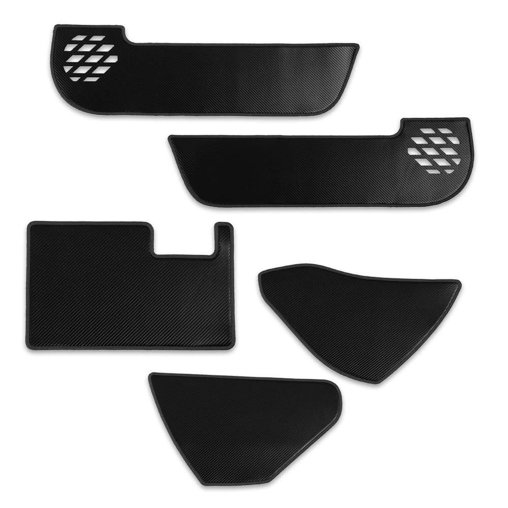 YOURS ユアーズ ステップワゴン RP6 RP7 RP8 キックガード3点セット カーボン調ブルー STEPWGN インパネ ドアトリム グローブボックス パネル レザー スピーカー 傷 汚れ 防止 日本製 保護 ホンダ y508-06