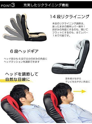 在庫 メッシュ レバー式 14段階 ゲーミングチェア リクライニング パーソナルチェア ゲーミング座椅子 ネイビー 15110004 CYBER-GROUND NV 49158