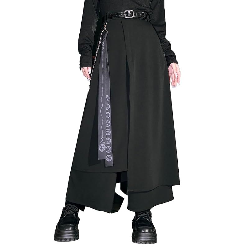 未使用 ゴウク gouk 侍 和柄 モード 袴 変形 サルエル ワイドパンツ 新品】 [TOWYYO] チャイナ服 袴 パンツ サルエルパンツ メンズ 無地