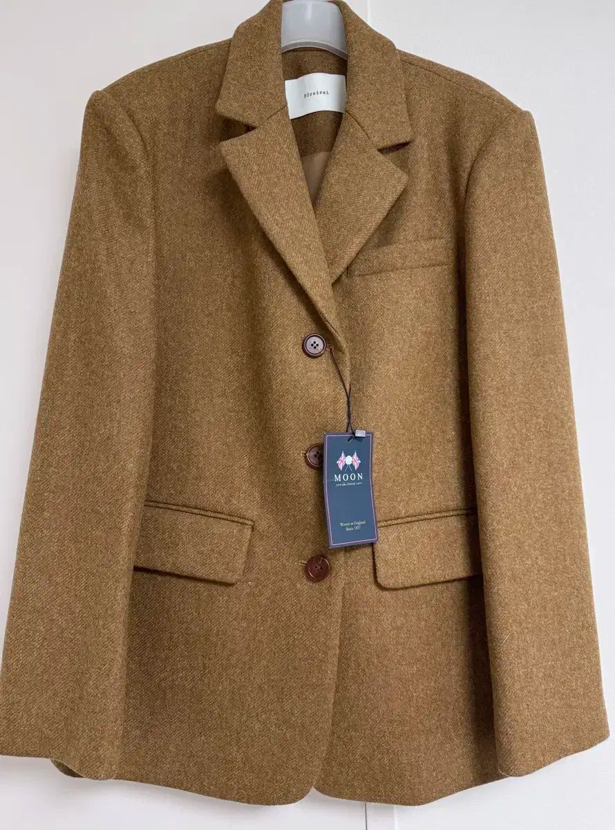 80レイライ ORDINARY ODDINARY ムーンツイード ジャケット ウールジャケット ブラウン