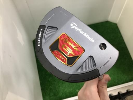 テーラーメイド Spider GT ROLLBACK SILVER スモールスラント 34インチ パター PT スチール フレックスその他 メンズ 男性用 右利き 右用 Bランク ゴルフクラブ