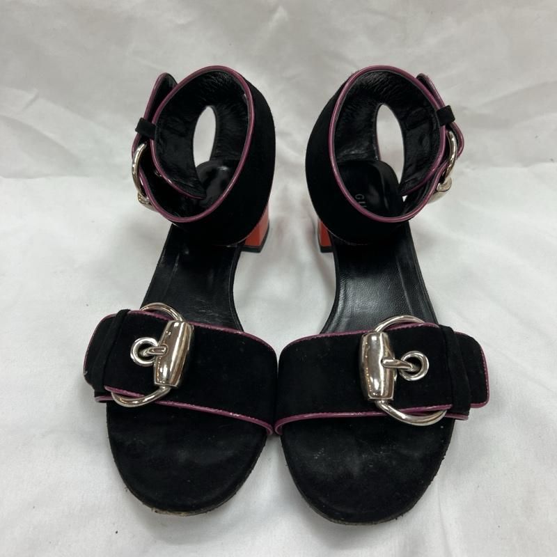 GUCCI グッチ サンダル イタリア製 バックル ベルト ヌバックレザー