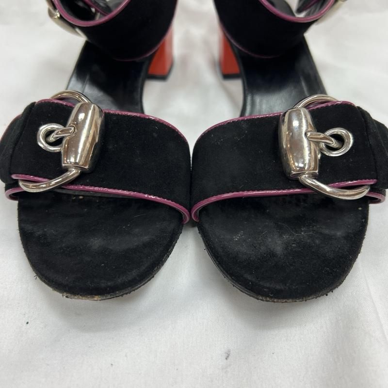 GUCCI グッチ サンダル イタリア製 バックル ベルト ヌバックレザー