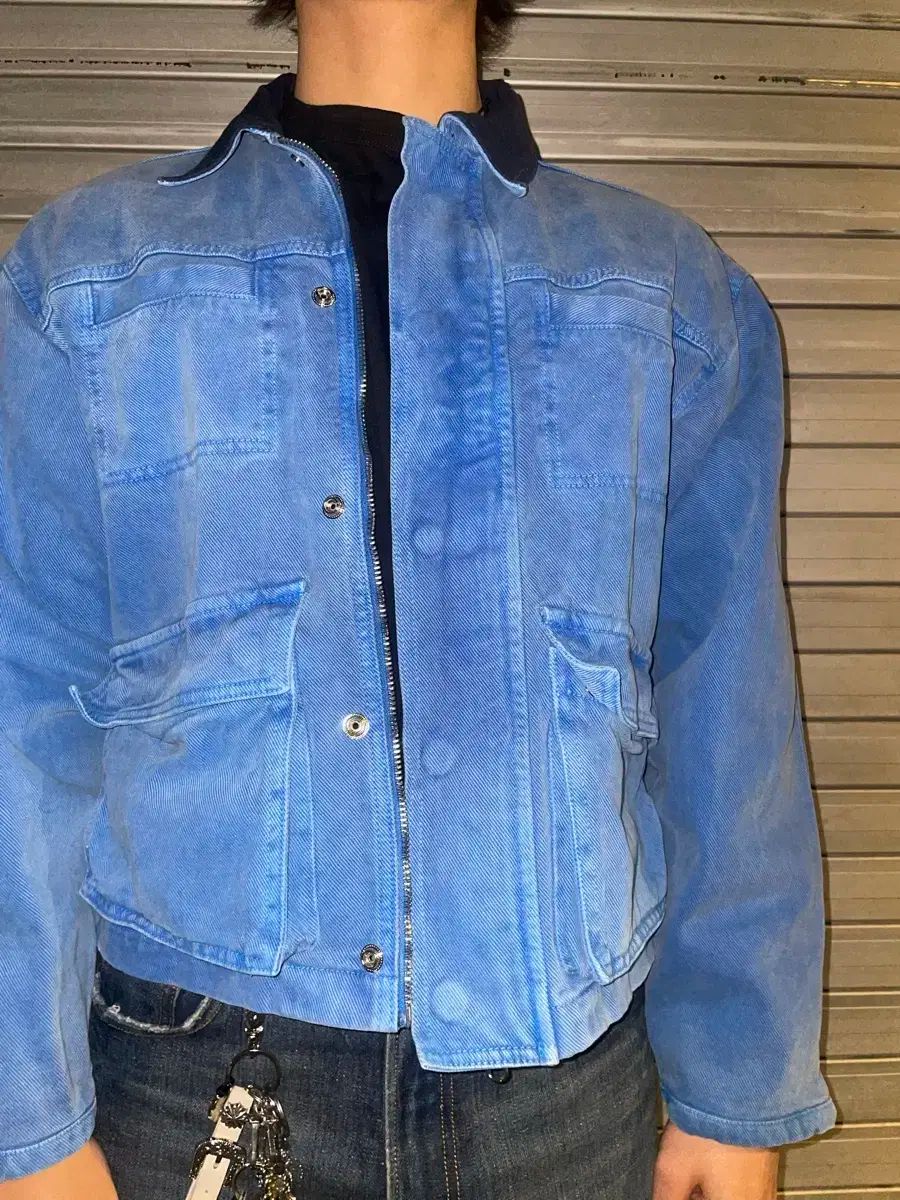 ヴィンテージ スカイ ブルー ワークジャケット