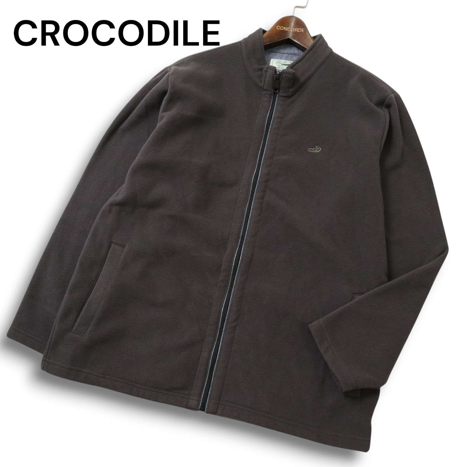 CROCODILE クロコダイル 秋冬 ワニ刺繍☆ 裏起毛 フリース ジャケット 
