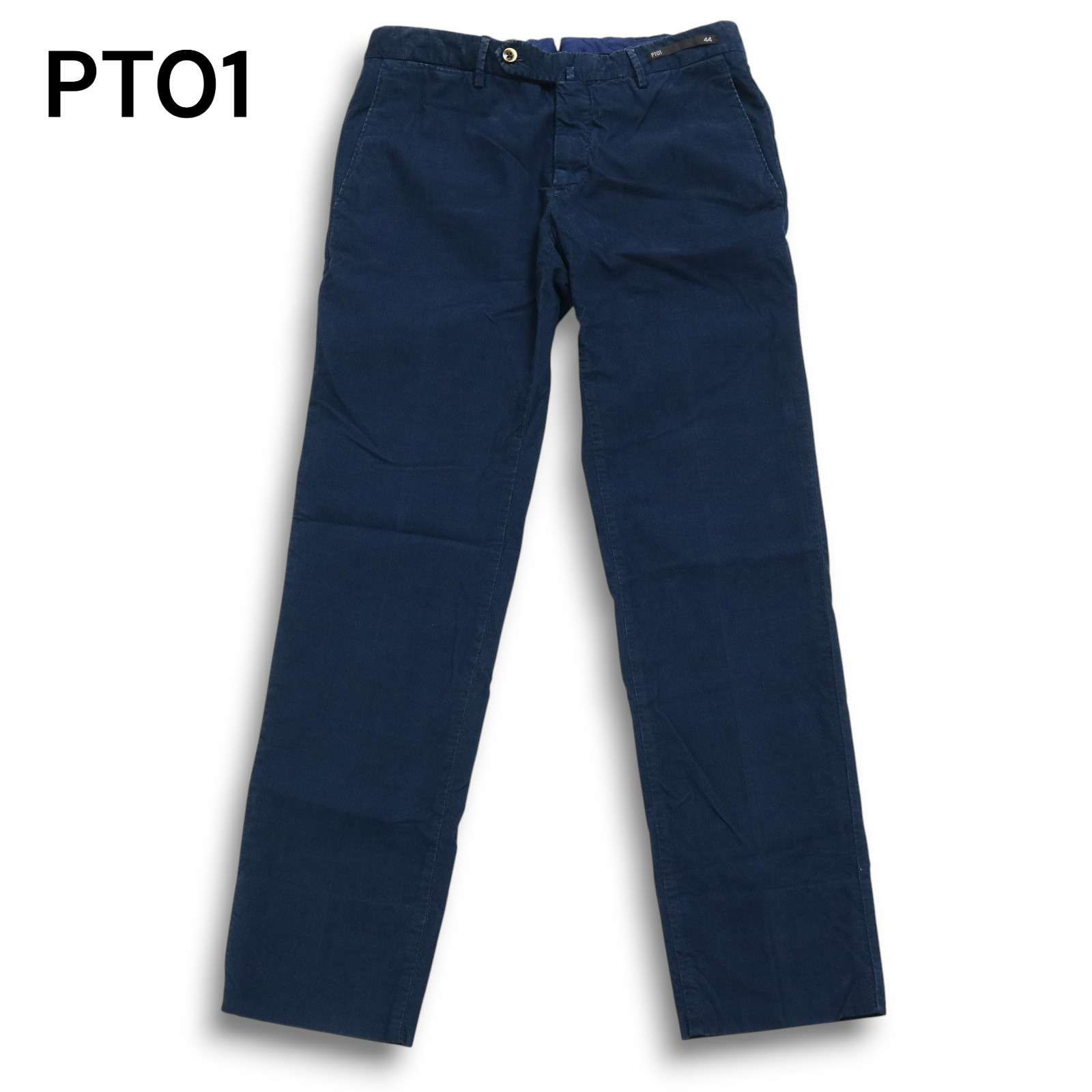 新品64％OFF PT01 ピーティーゼロウーノ チノパン 52 紺色 PT01 ピーティーゼロウーノ 秋冬 SUPER SLIM FIT ストレッチ