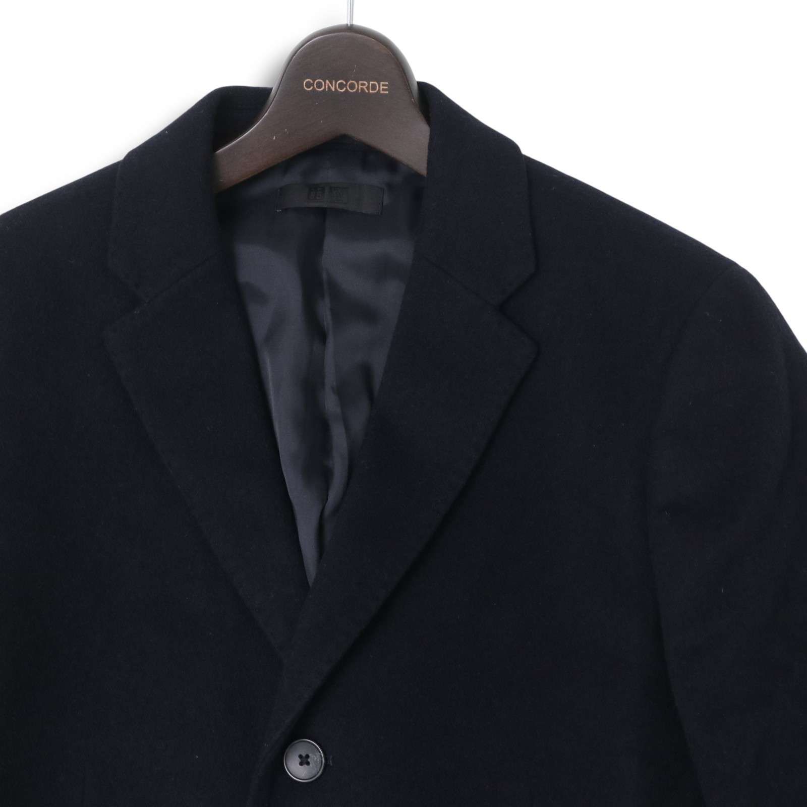 UNIQLO ユニクロ 秋冬 ウール カシミヤ チェスター コート Sz.M メンズ