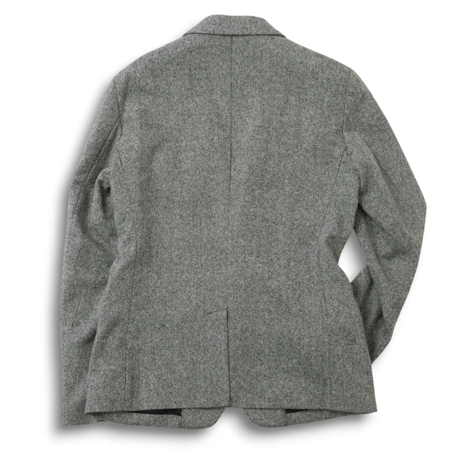 新品 vital ムッシュニコル トラッド ウール ツイードジャケット 50 (LL) 紺 【J52134】 MONSIEUR NICOLE 秋冬 ブレザー 段返り メンズ