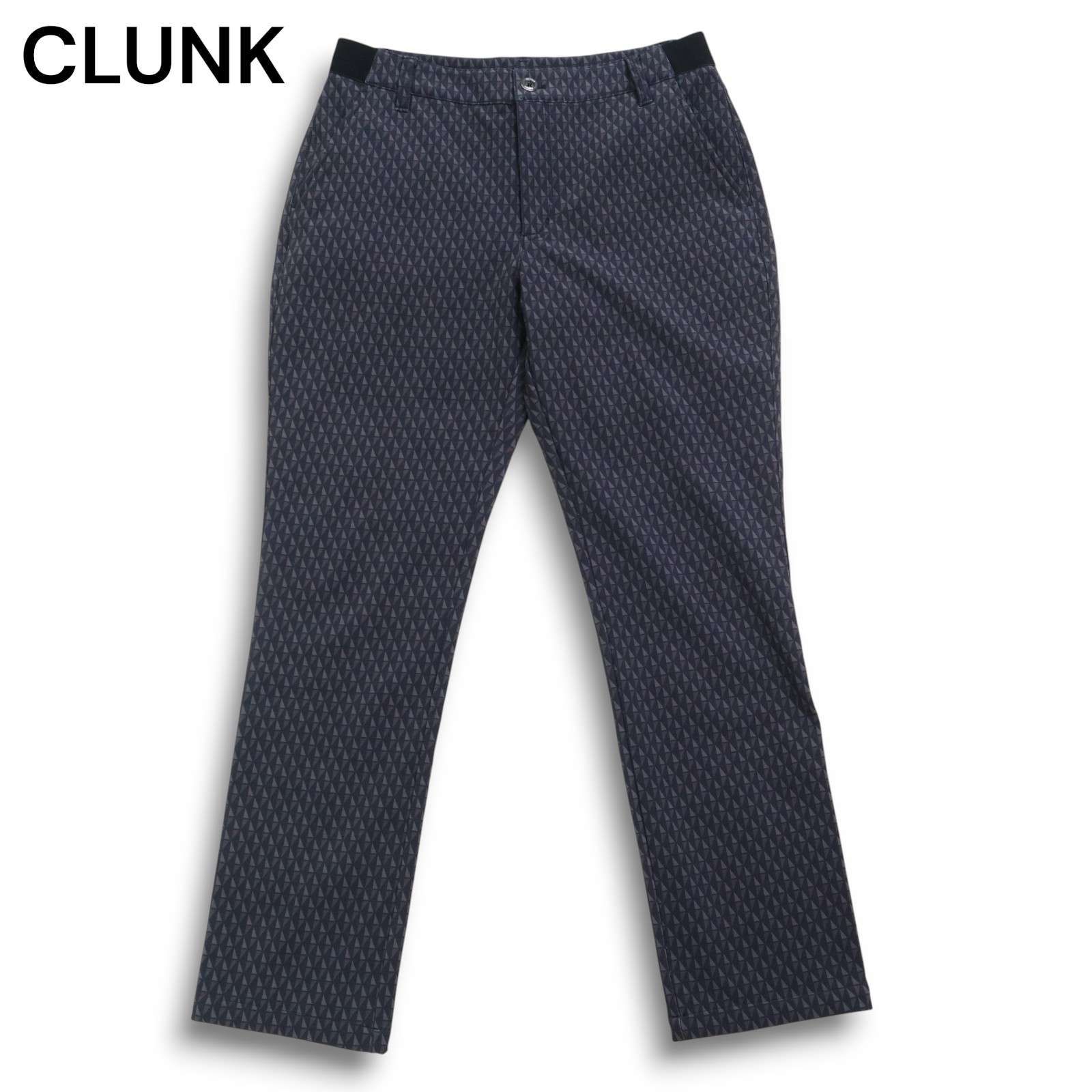 CLUNK クランク ゴルフ 秋冬 ストレッチ 裏起毛☆ 幾何学 総柄