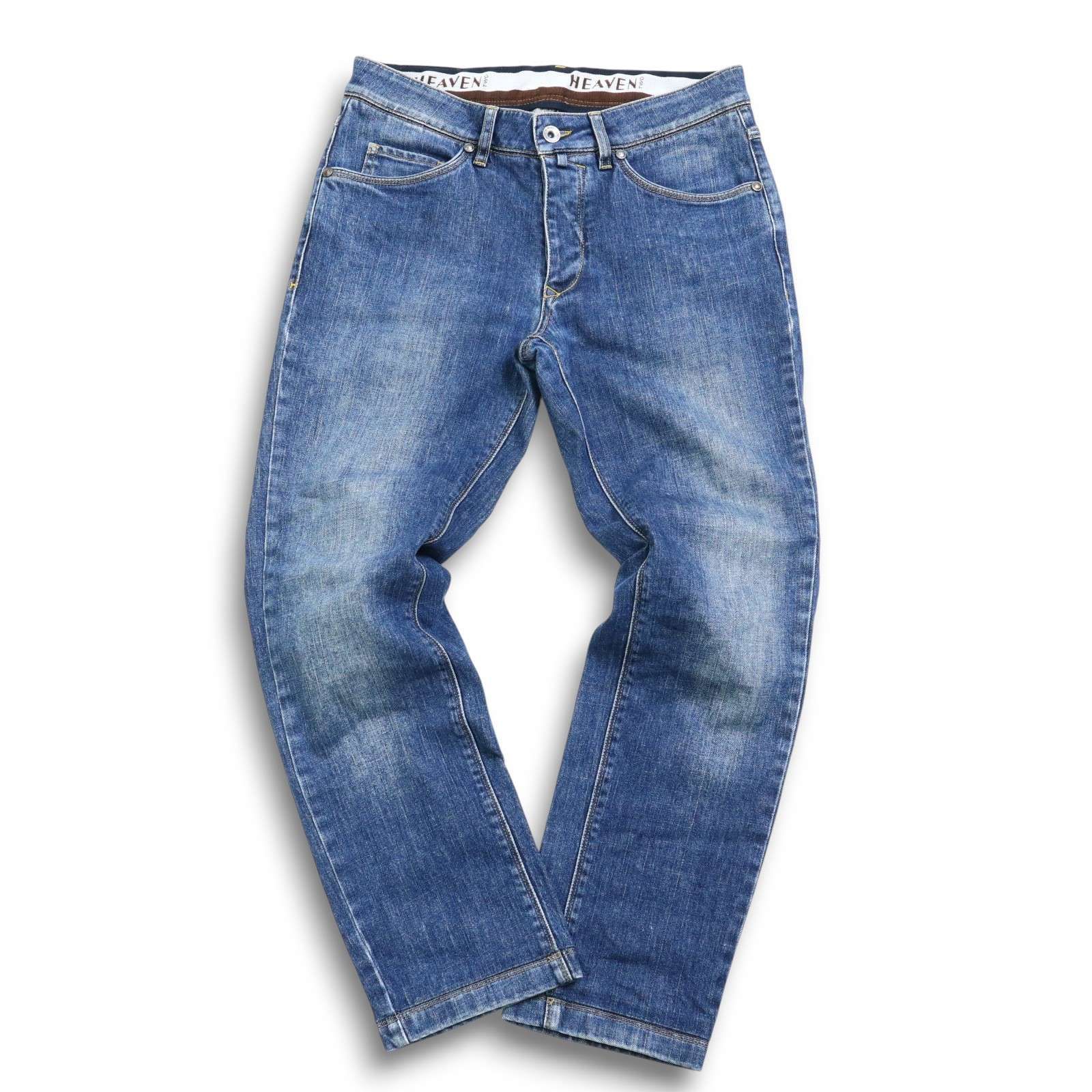 イタリア製☆ HEAVEN TWO ヘブントゥ USED加工☆ ストレッチ デニム