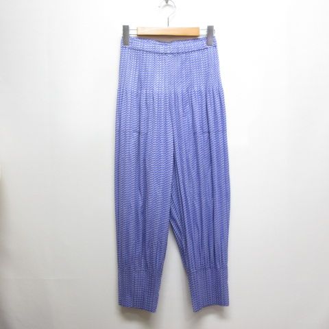 me Issey Miyake パープル プリーツパンツ MI112KF628 me Issey Miyake パープル プリーツパンツ MI112KF628