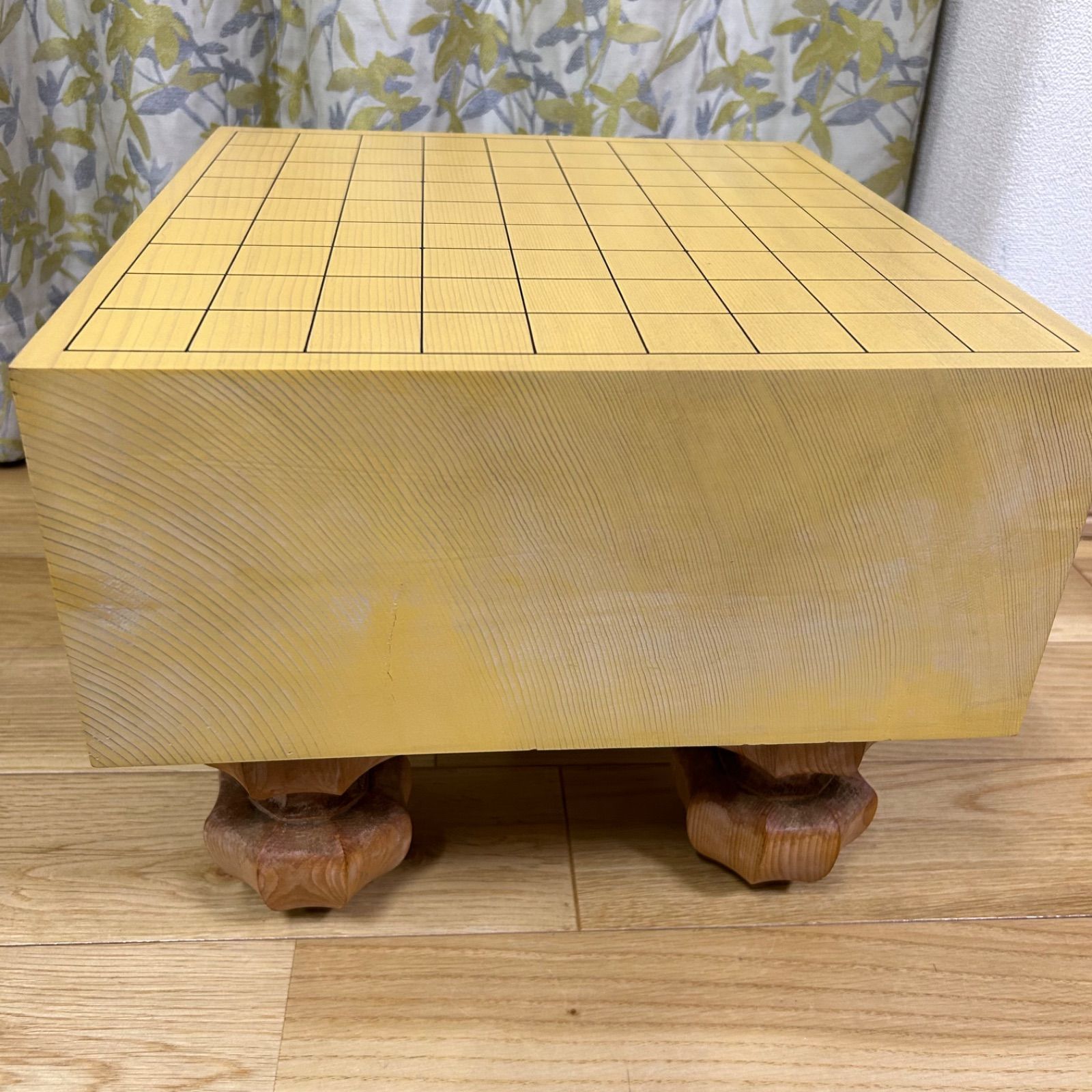 【昭和55年製】脚付碁盤 天地柾 柾目 囲碁 ヘソ有り 19路盤 昭和55年製】脚付碁盤 天地柾 柾目 囲碁 ヘソ有り 19路盤 昭和55年製