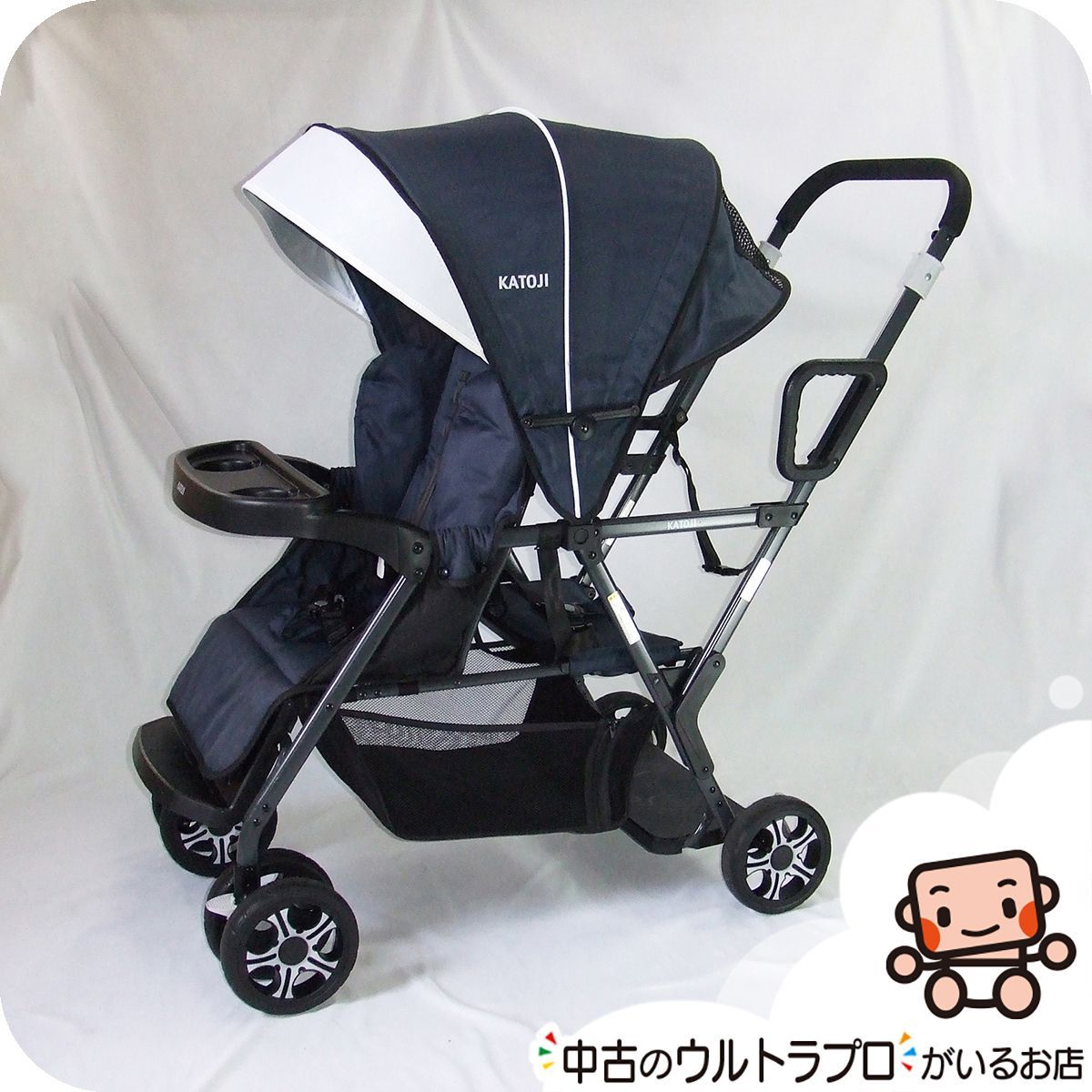 【お得っ！厳選】二人乗りベビーカー KATOJI 二人でゴー 年子 双子 2人乗り ベビーカー 品【C.一般】