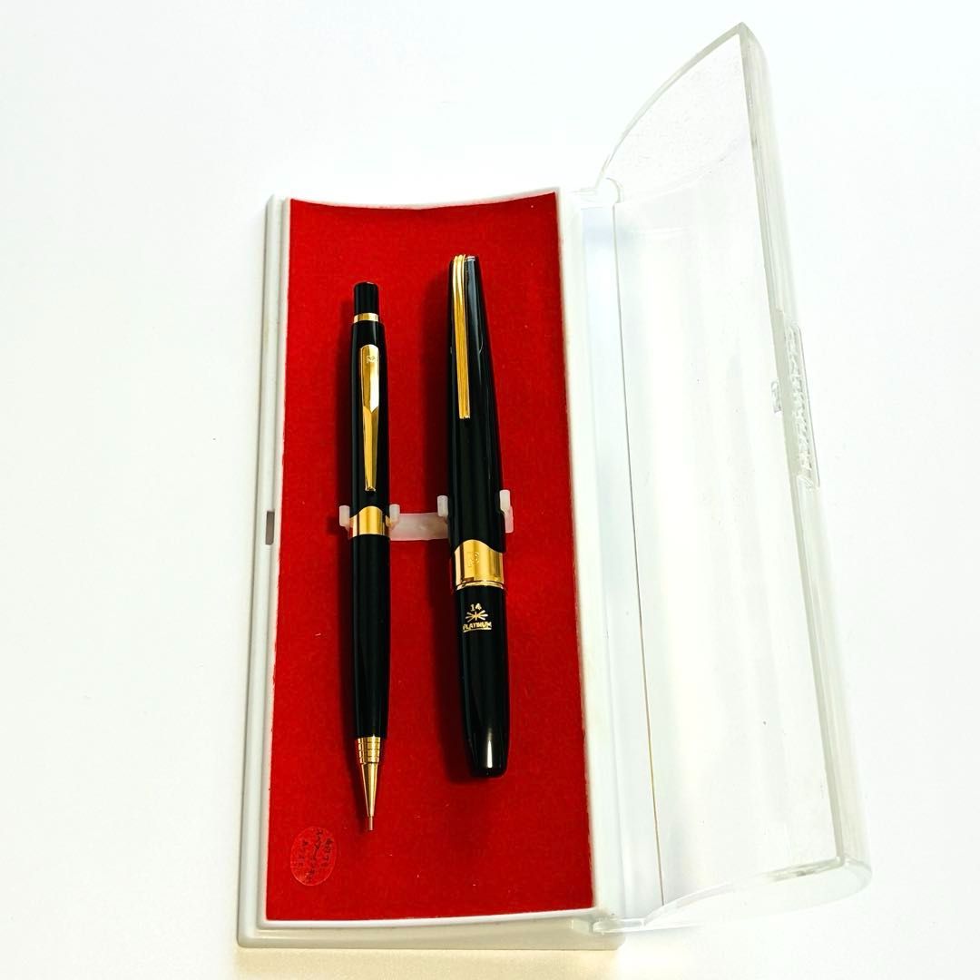 PLATINUM-プラチナ- 万年筆 14k＋シャープペンシル 2本セット