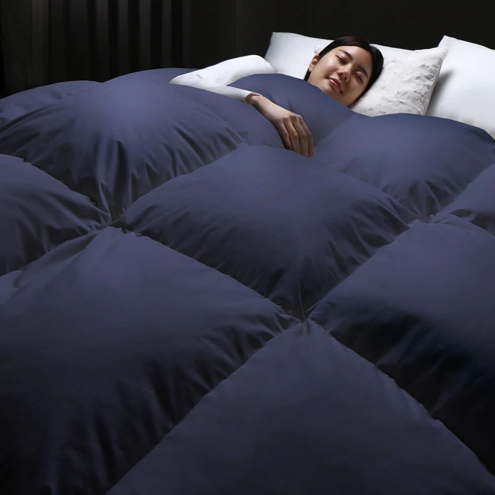 新発売 安心の日本製＆高品質羽毛掛け布団 ダウン率50% シングル３色選択