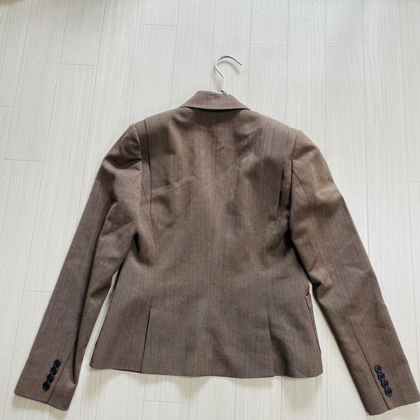 ラルフローレン　セットアップ　ヘリンボーン　ジャケット　ロングスカート　ボタン ほぼ新品 RALPH LAUREN セットアップスーツ 上下 ジャケット ロング