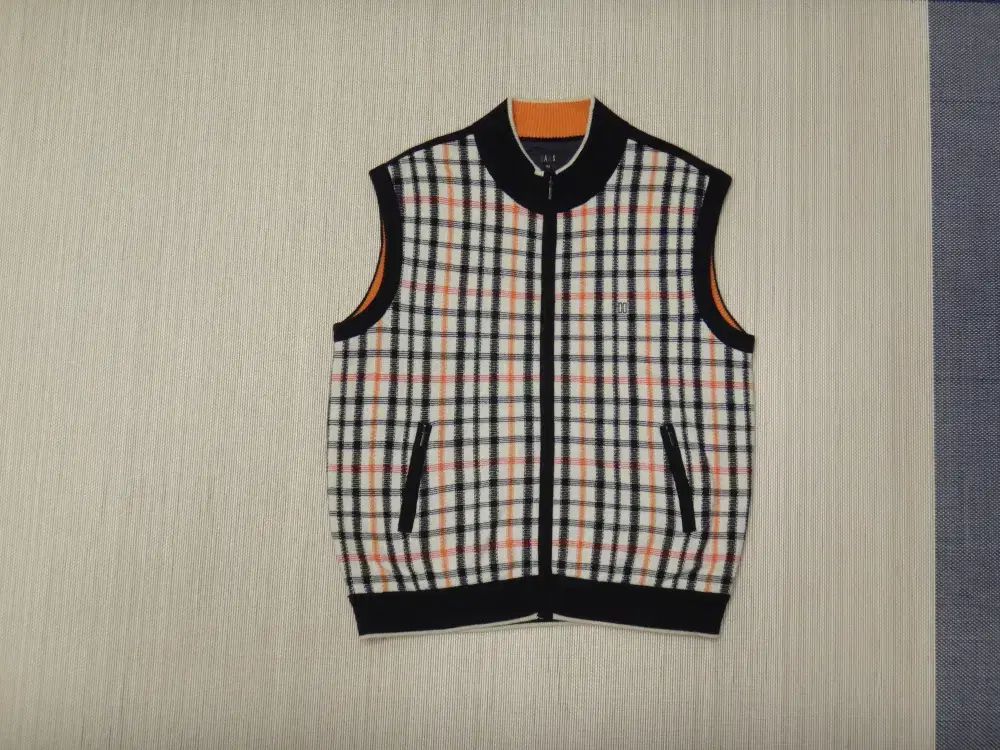 2XL ダックス ウール カシミア ニット 防風 ジップアップ ベスト