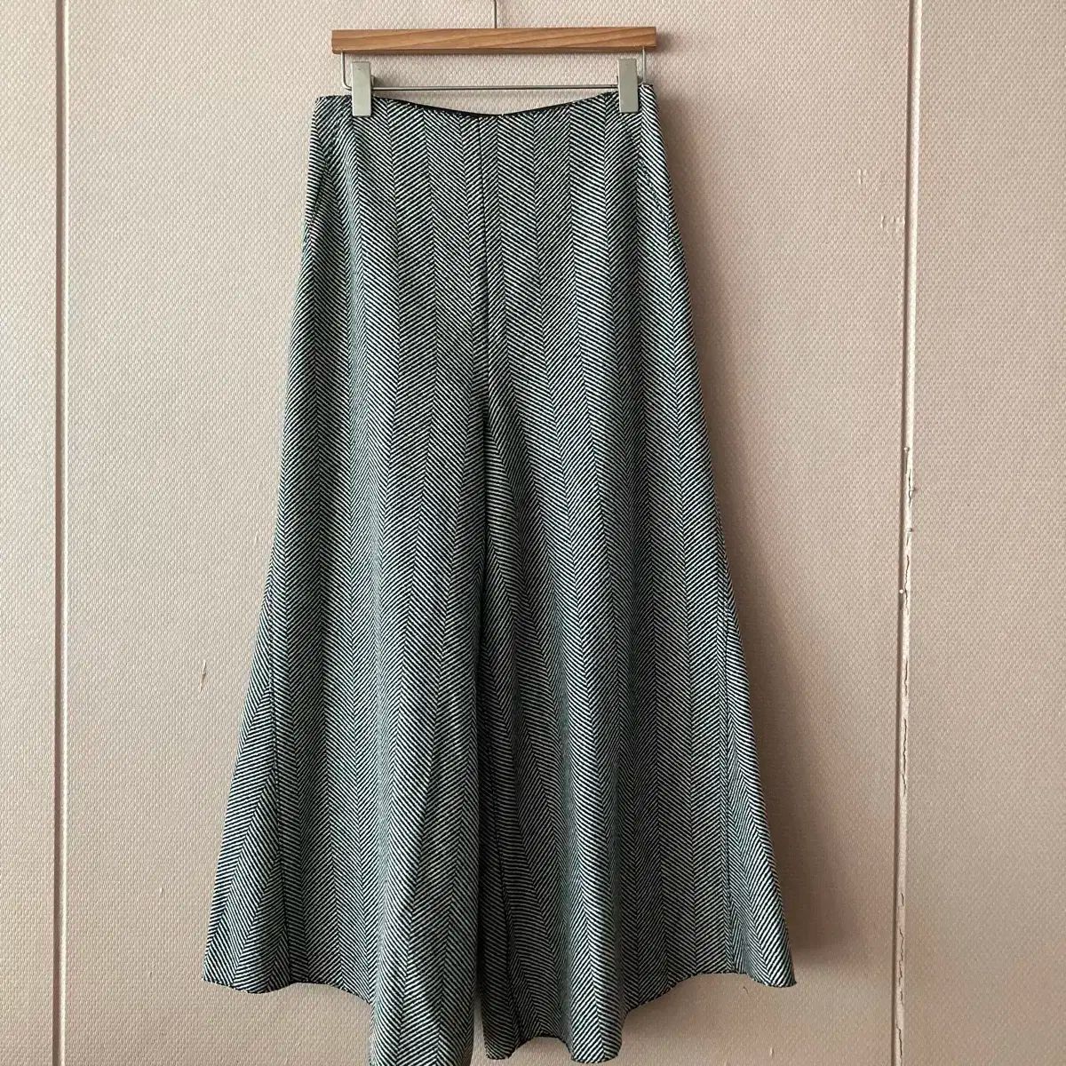 TIME ヘリンボーン ワイド パンツ