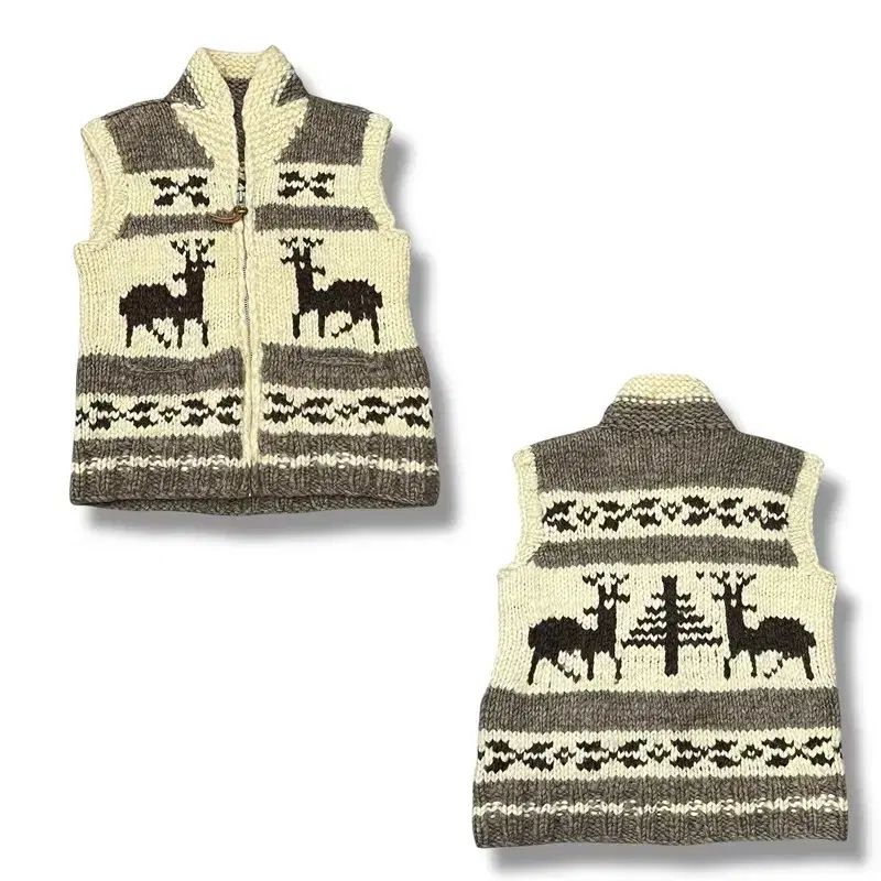 カナダ ノルディック ニット ベスト s08397