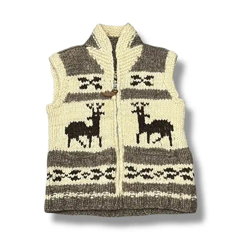 カナダ ノルディック ニット ベスト s08397