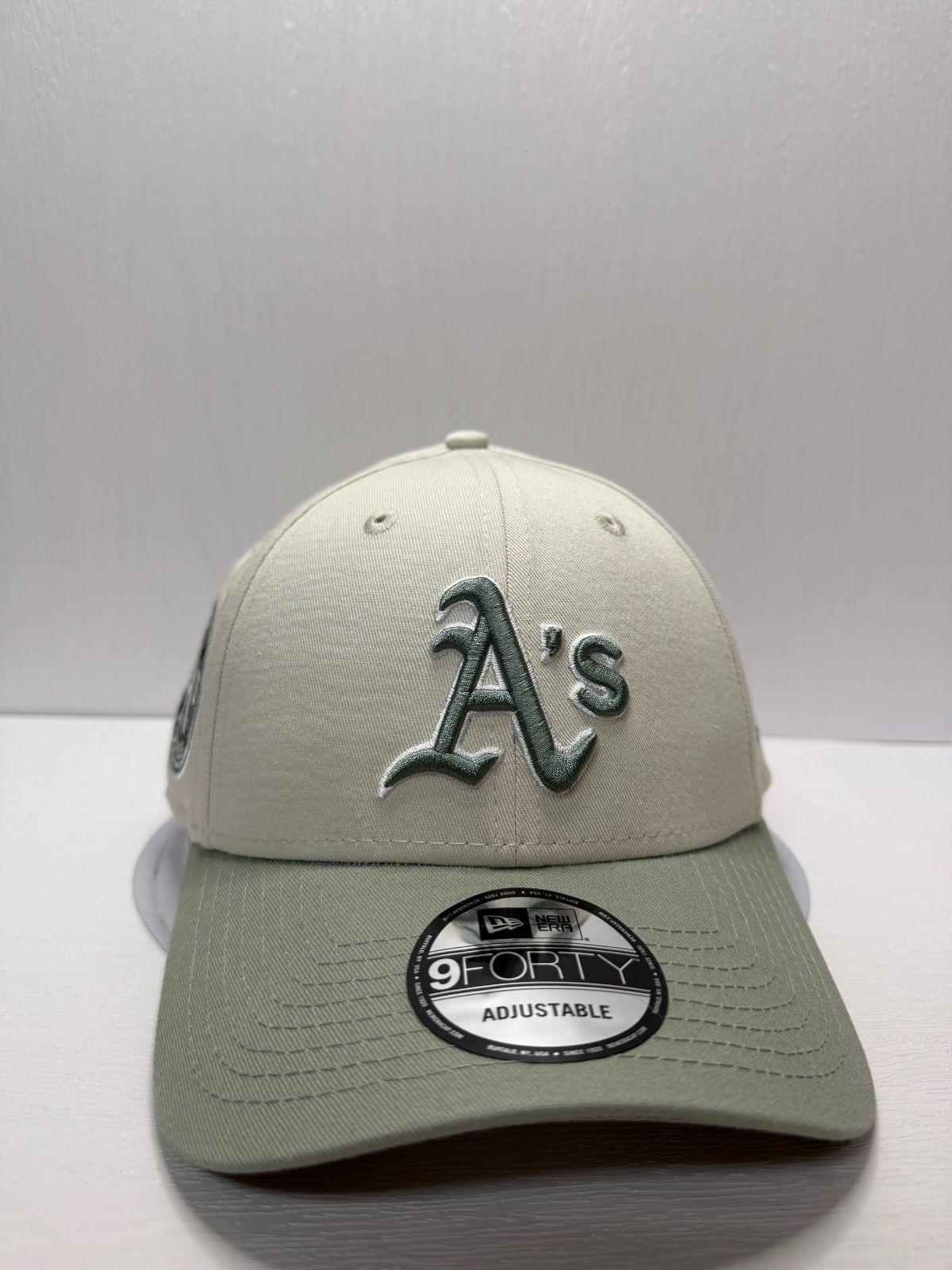 Newera オークランドアスレチックス ワールドシリーズ1972 9forty ストラップバックキャップ ツートン