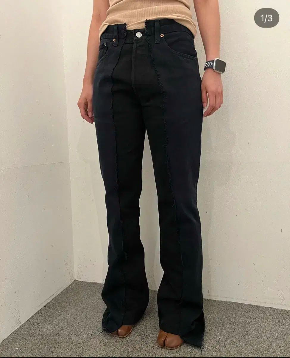 OLD PARK パーク フ ブーツカット デニム パンツ ズボン 40万円 WHO