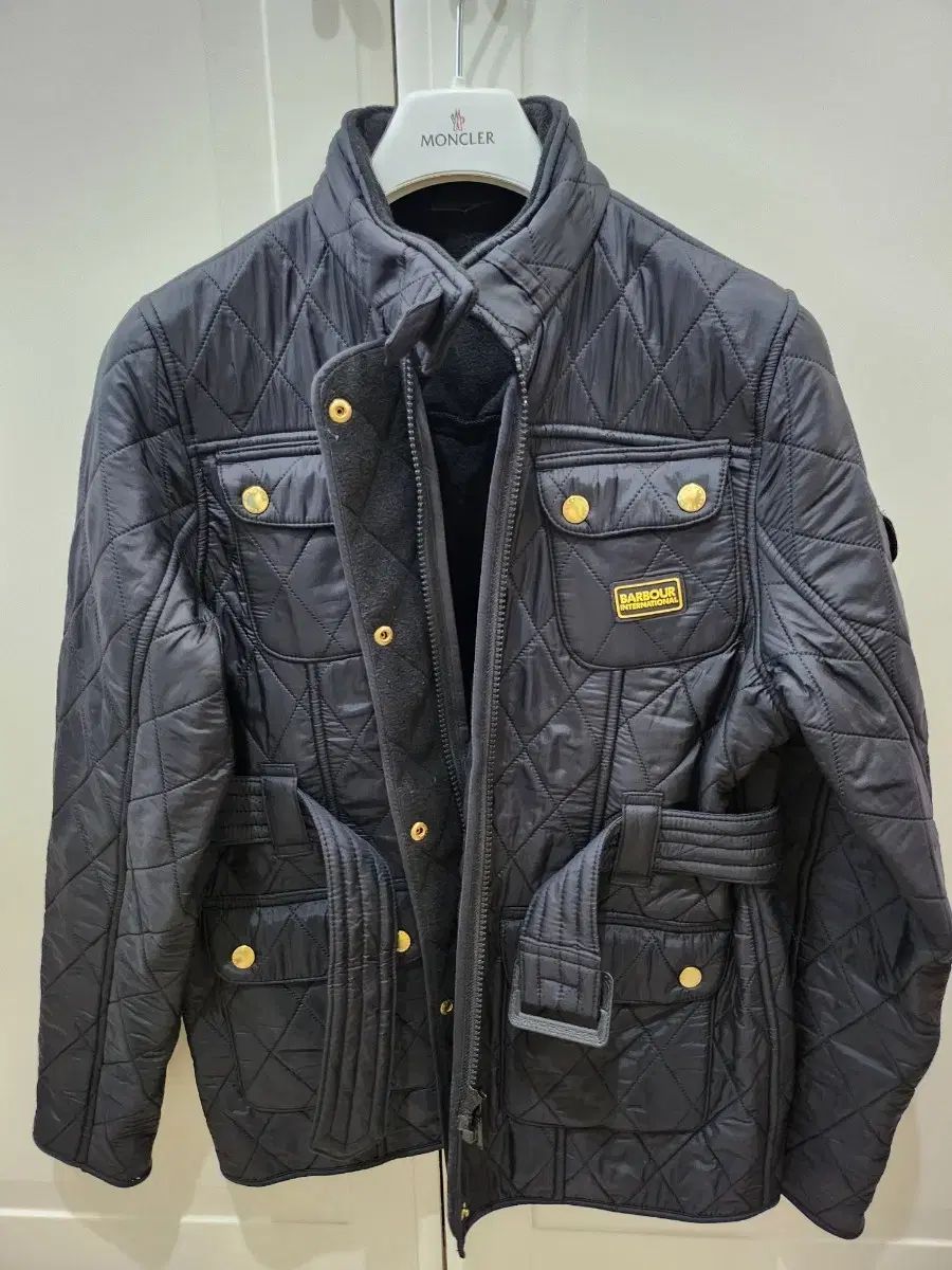 BARBOUR ガールズ ベルト付き キルティング 起毛 ジャケット ♥ XL 12|13