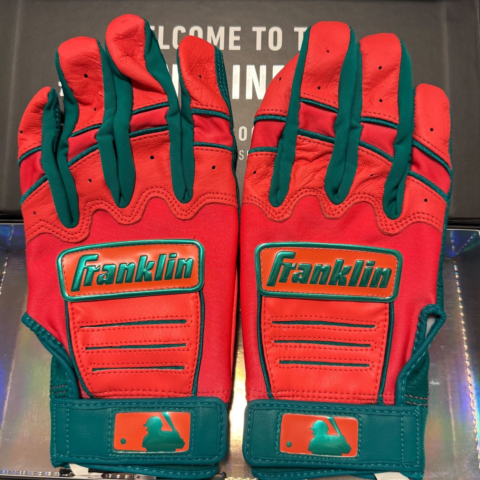 Franklin CFX Pro ピンク エメラルグリーン バッティンググローブ