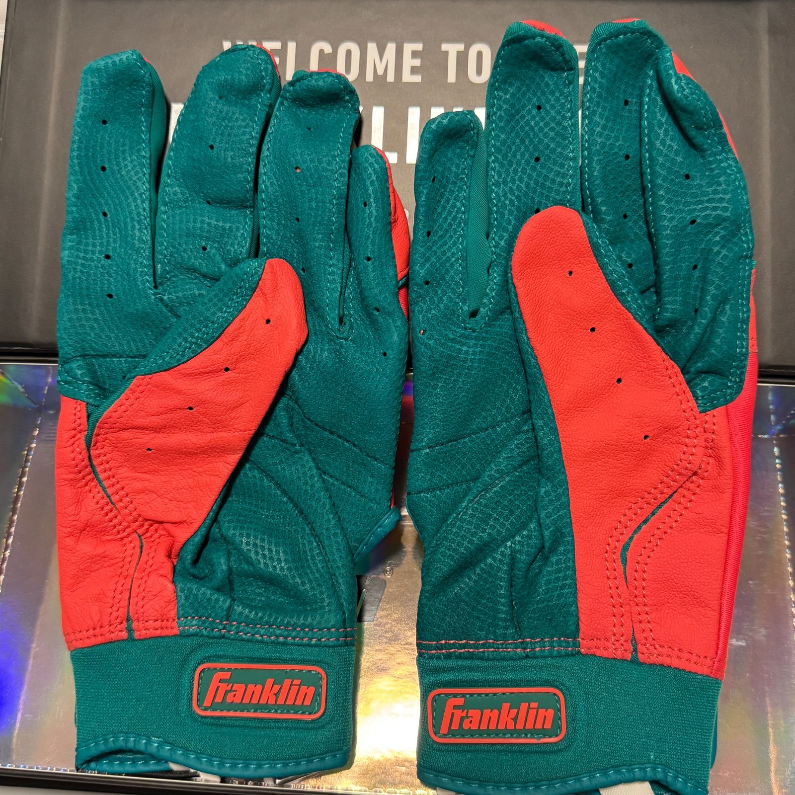  Franklin CFX Pro ピンク エメラルグリーン バッティンググローブ バッティング用手袋 手袋