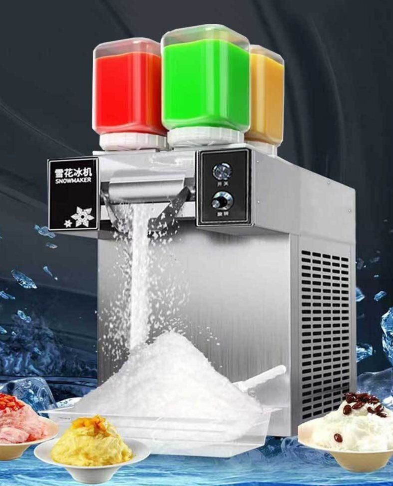 新モデル四味雪花氷機商用露店綿綿氷面条氷雪花氷網紅爆款製氷機