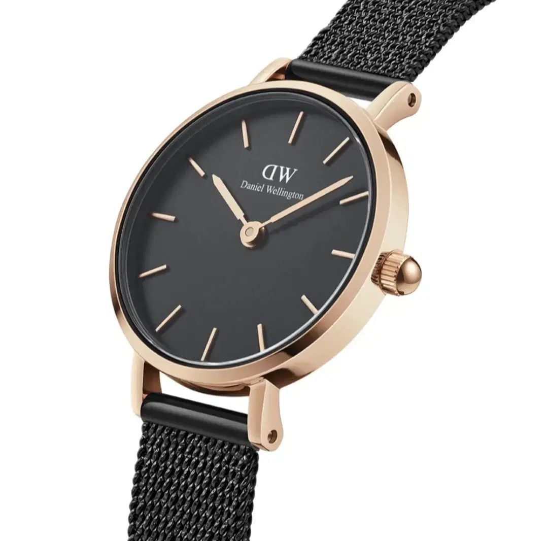 フルセット Daniel Wellington ダニエルウェリントン 時計 ブラック メッシュ