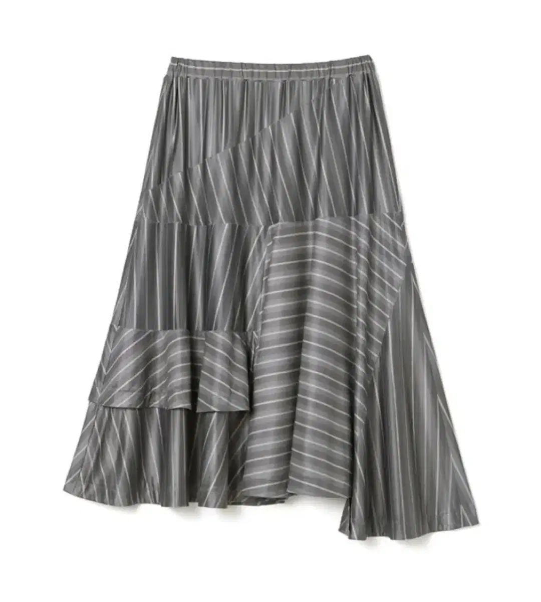 MILLO MILLO ARCHIVE ウィメンズ アシンメトリック ストライプ ミディ スカート