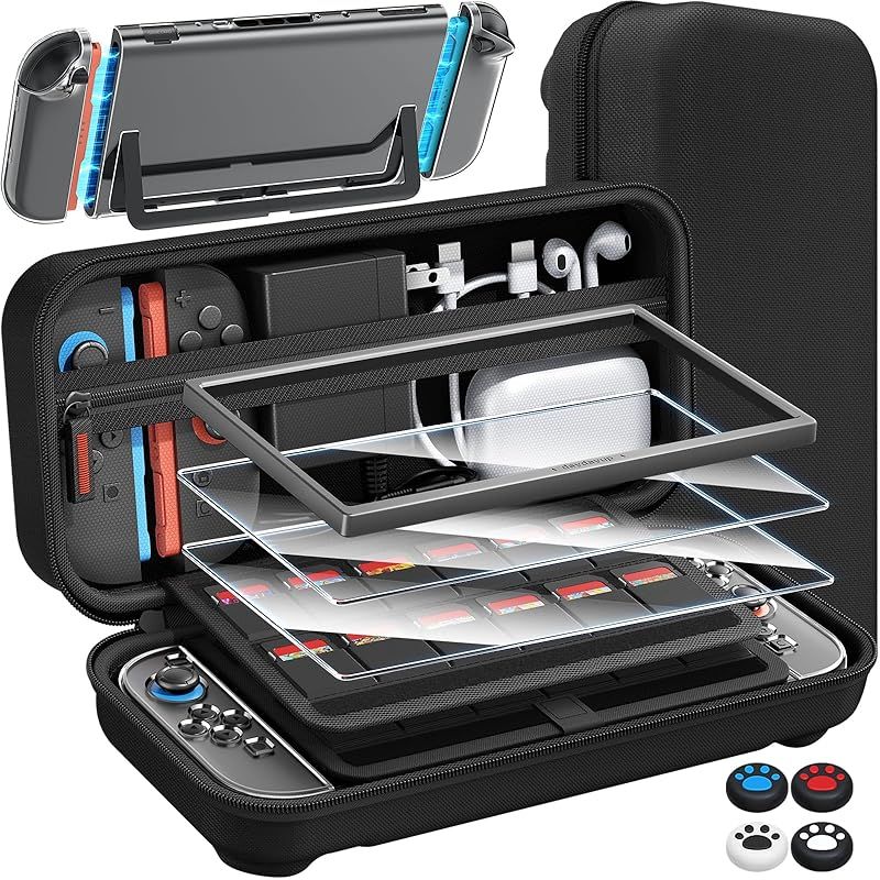 新登場-14in1】Switch 2 専用 ケース 収納スイッチ2 ケース＋ガラス