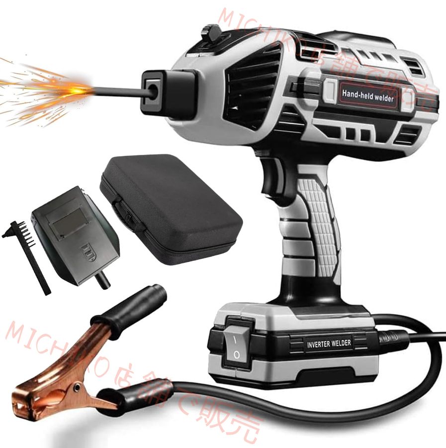 溶接機 ポータブル セミオート溶接機 アップグレードされた ポータブル溶接機 IGBTスタンディングハンドヘルド溶接機 6可変電流調整 2.5-3.2mm スティック溶接機に最適