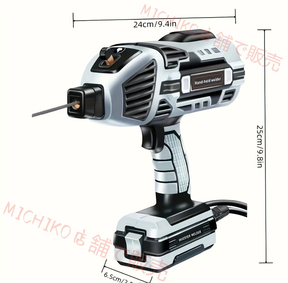 溶接機 ポータブル セミオート溶接機 アップグレードされた ポータブル溶接機 IGBTスタンディングハンドヘルド溶接機 6可変電流調整 2.5-3.2mm スティック溶接機に最適 HRDEVELOPMENT_JP