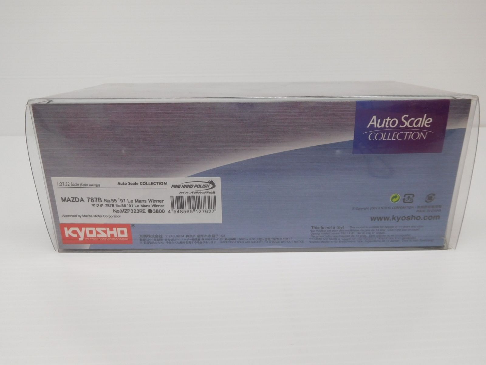 京商 オートスケール MAZDA 787B No55 91Le Mans Winner MZP323RE囗T巛