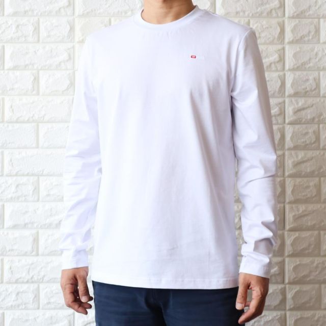 DIESEL ホワイト 長袖Tシャツ ディーゼル DIESEL ロングTシャツ ロンT 長袖 | サイズ Tシャツ DIESEL