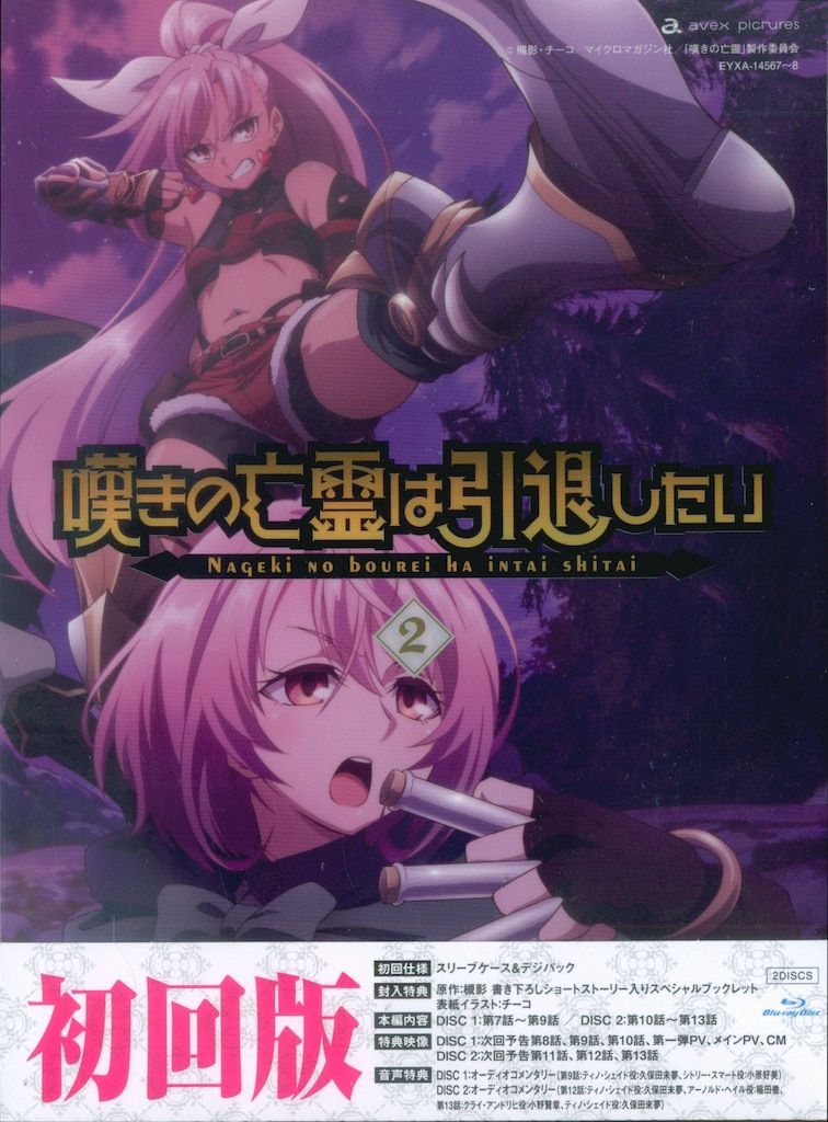 アニメBlu-ray 初回 嘆きの亡霊は引退したい 2