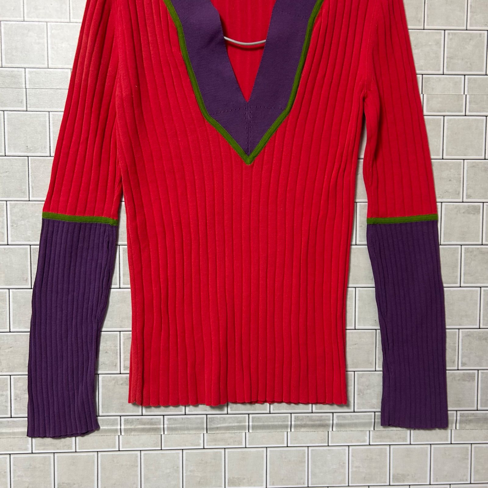 マークジェイコブス Vネックニット L 90年代 アーカイブ ヘルムート