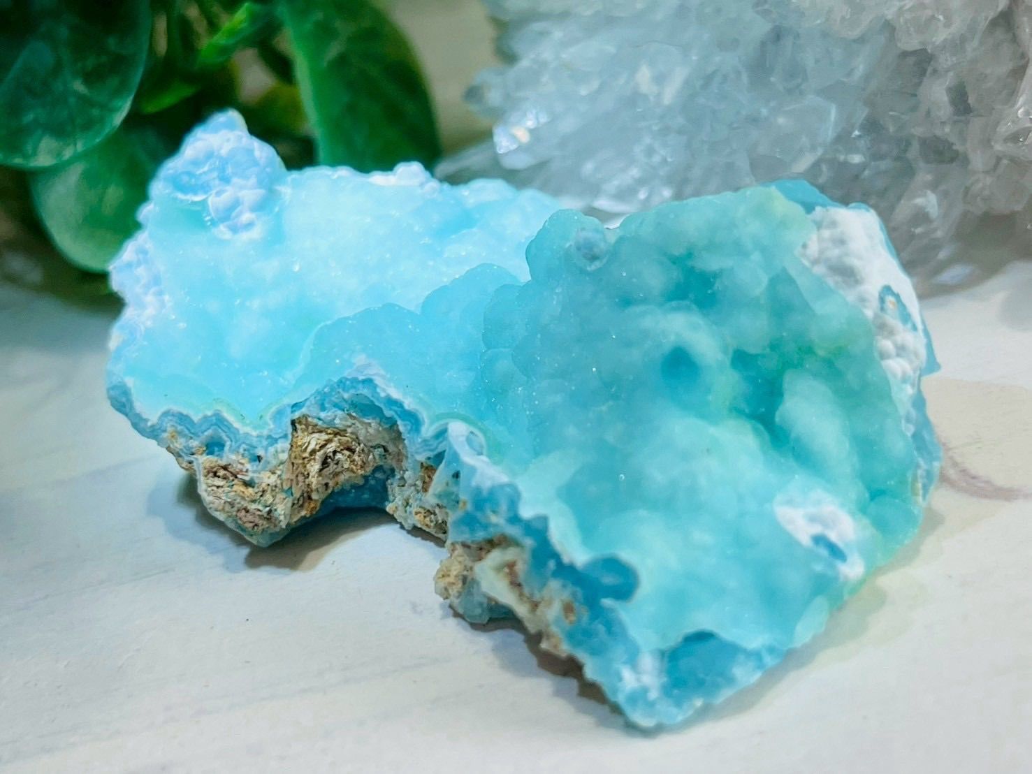 チャンスを掴む石 ヘミモルファイト 異 鉱 原石 ラフストーン