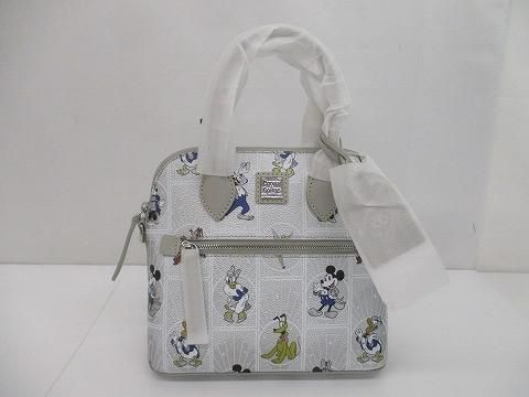♥ ドゥーニーアンドバーク DOONEY＆BOURKE ディズニー100周年 ショルダー ハンドバッグ 2way ホワイト シルバー レディース