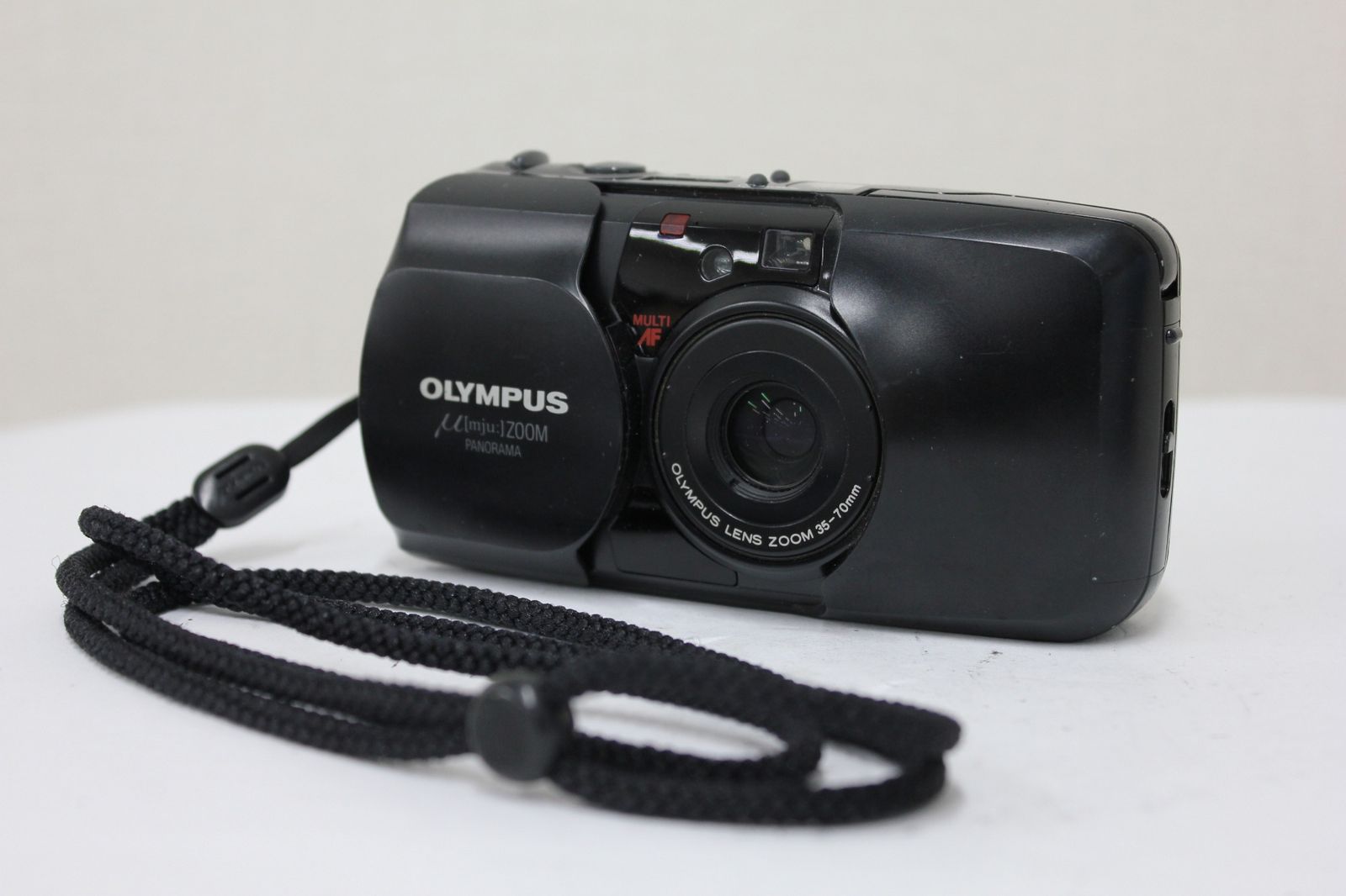返品保証 オリンパス Olympus μ mju ZOOM ブラック 35-70mm コンパクトカメラ e3329