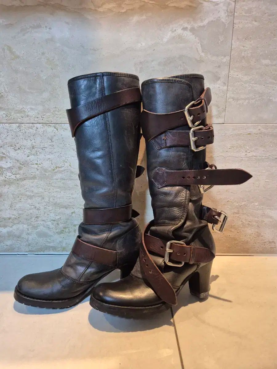 ヴィヴィアン ウエストウッド ヴィンテージ バイカー パイロット ブーツ EU36 5 230-235