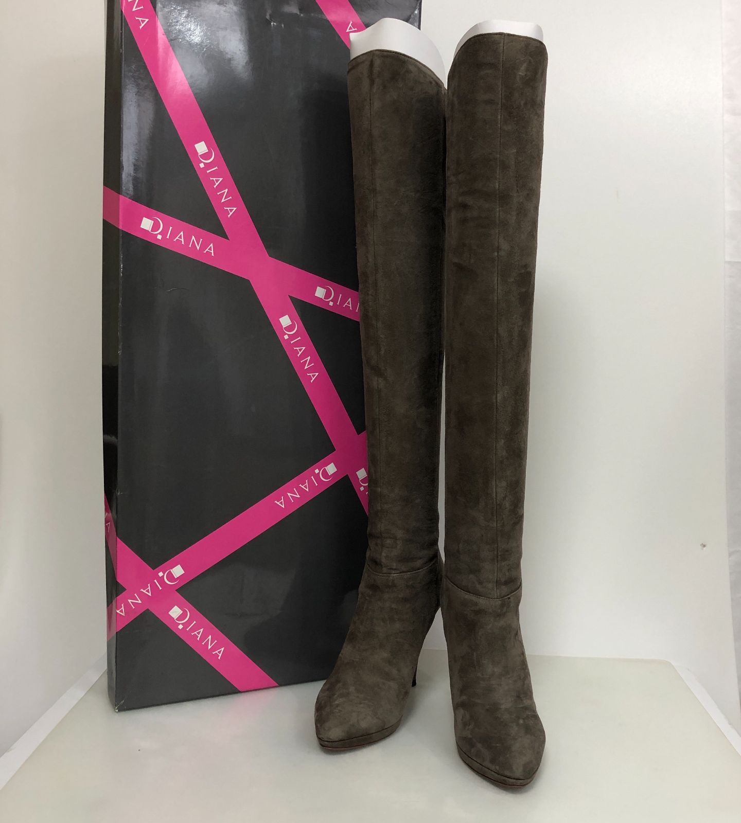 DIANA ダイアナ ロングブーツ ニーハイブーツ グレージュ系 KSAW10-9384