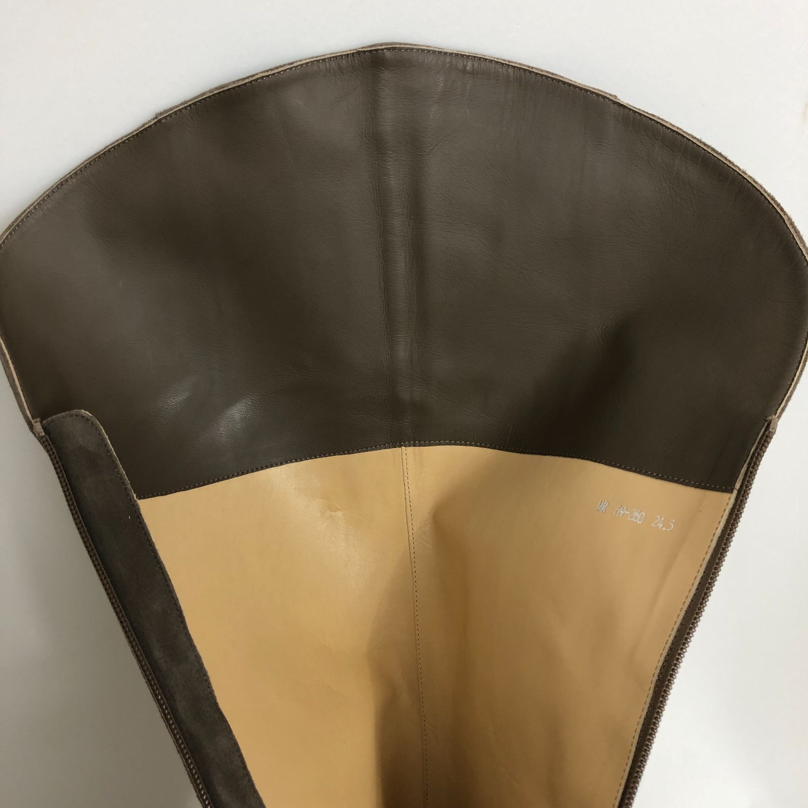 ニーハイブーツ グレージュ系